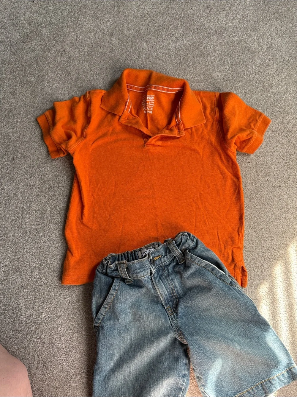 The Children's Place Bright Orange Polo Shirt